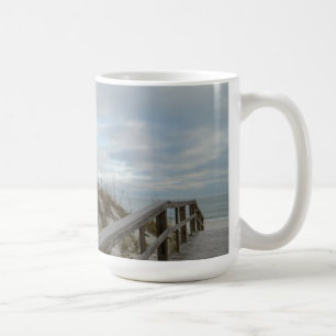 Café Caneca de passeio marítimo para a praia
