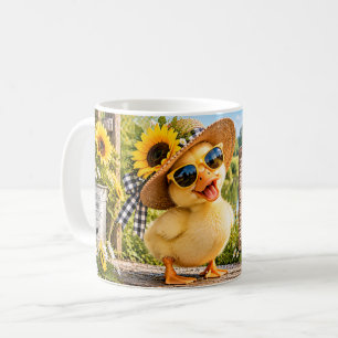 Café Caneca de Pato Quacky Girassol