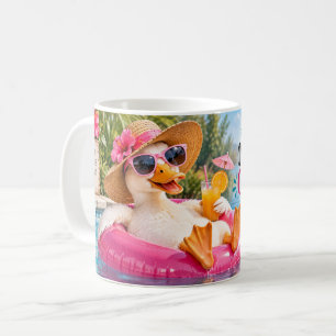 Café Caneca de Pato Vivendo Minha Melhor Vida de Pato