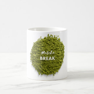Café Caneca de pausa elegante para matcha