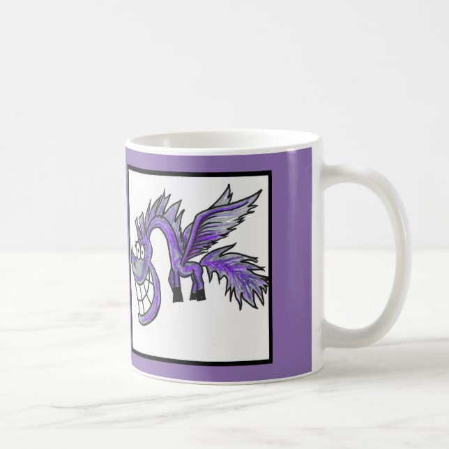 Café Caneca de Pegasus do lilac dos desenhos animados (Direita)