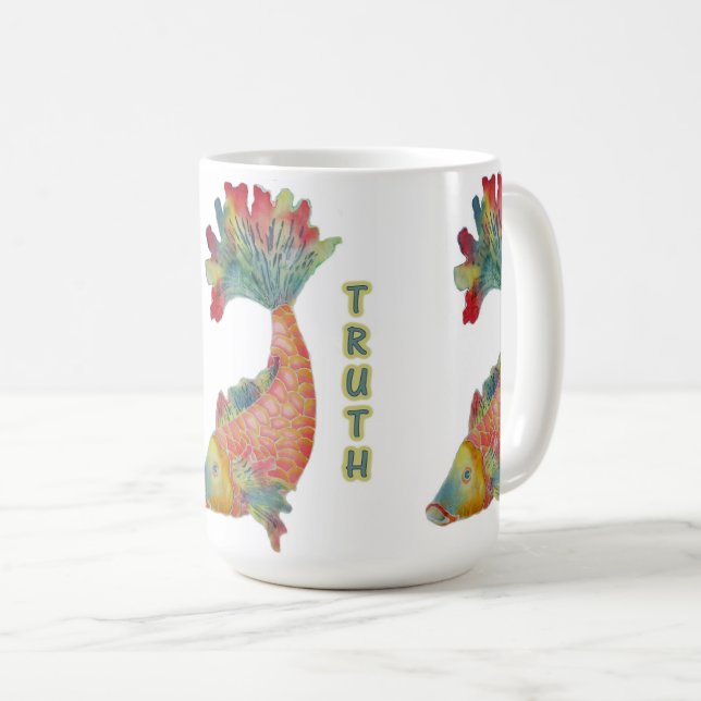 Café Caneca de peixe (Frente Esquerda)