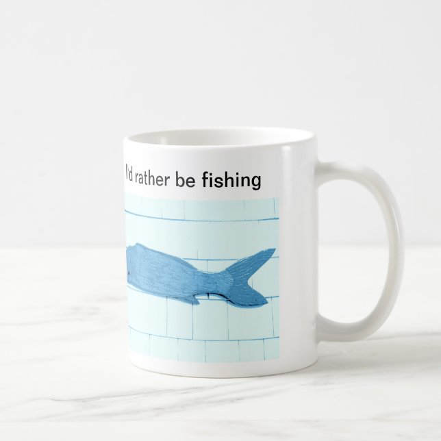 Café caneca de peixe azul (Direita)
