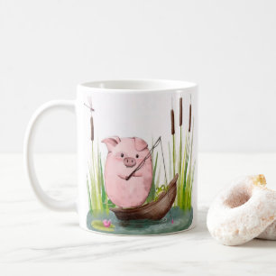 Café Caneca de Pesca do Porco Caprichoso