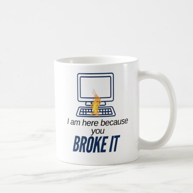 Café Caneca de piada de tecnologia de computador (Direita)