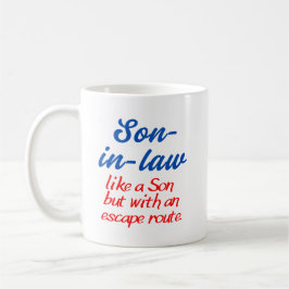 Café Caneca de piada para genro. Caneca para genro.  