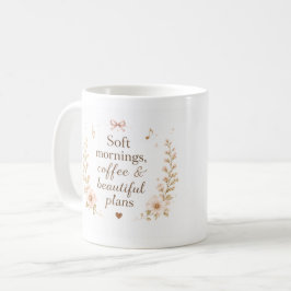 Café Caneca de Piano Aconchegante e Editável para Manhã