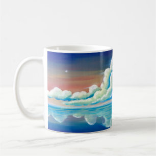 Café Caneca de pintura do pôr do sol