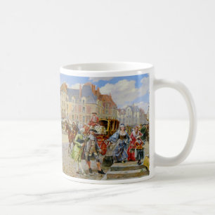 Café Caneca de pintura na rua Paris