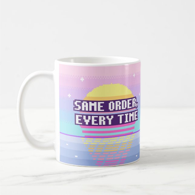 Café Caneca de Pixel Neurodivergente Mesma Ordem, Sempr (Esquerda)