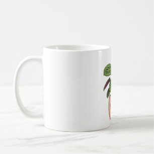 Café Caneca de Planta de Oração Kawaii Planta Interna
