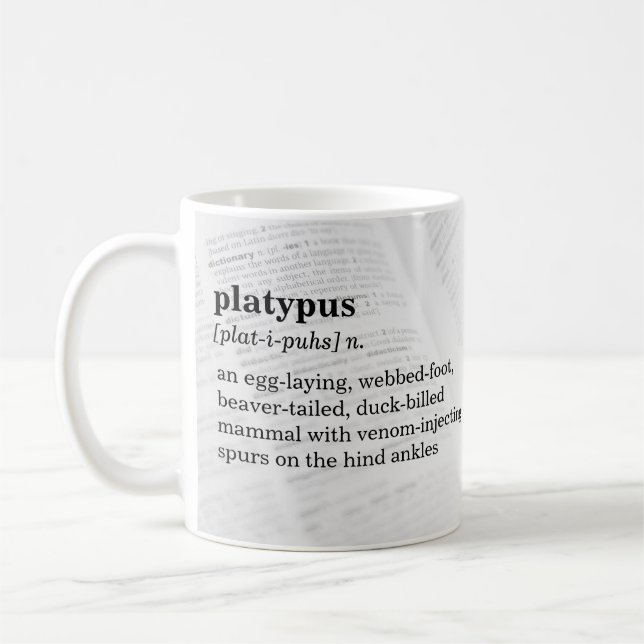 Café Caneca de Platypus Defintion (Esquerda)