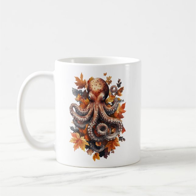 Café Caneca de polvo outonal (Esquerda)