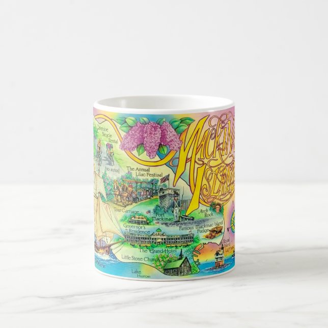 Café Caneca de Pontos Turísticos da Ilha Mackinac (Centro)
