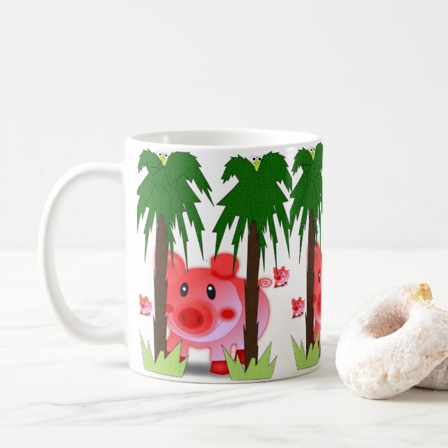 Café Caneca de Porco Infantil (Com Donut)