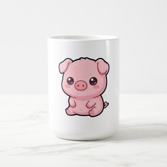 Café Caneca de Porquinho Bebê Fofo (Centro)