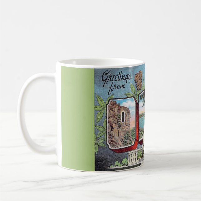 Café Caneca de Postais Antigos de Ohio (Esquerda)