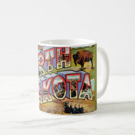 Café Caneca de Postais de Saudações de Dakota do Norte