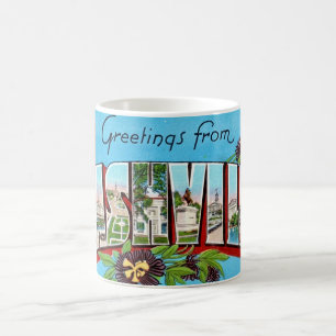 Café Caneca de postal antiga de Nashville