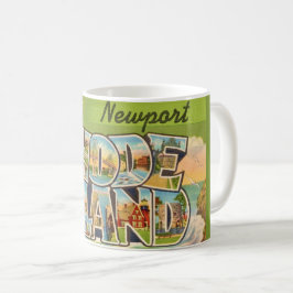 Café Caneca de postal de Newport Rhode Island