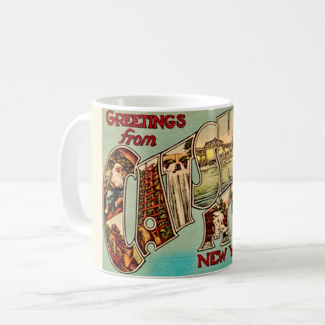 Café Caneca de postal muito antiga de Catskill (Frente Esquerda)