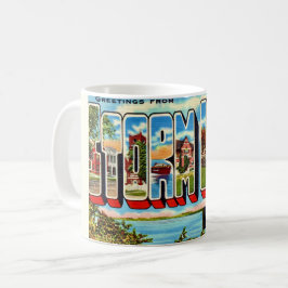 Café Caneca de Postal Retro Storm Lake Iowa