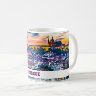 Café Caneca de Praga da república checa