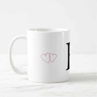 Café Caneca de Presente com Letra H - Caneca com Inicia