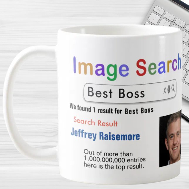 Café Caneca de Presente de Busca de Melhor Chefe de Hum (Criador carregado)