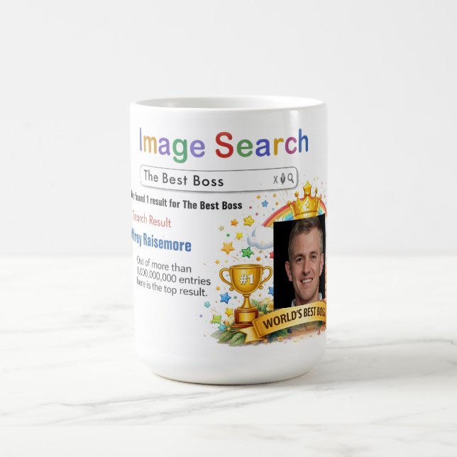 Café Caneca de Presente de Busca de Melhor Chefe Engraç (Centro)