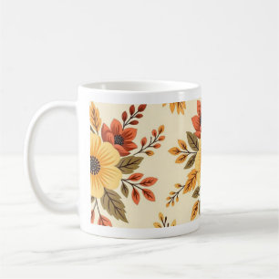 Café Caneca de Presente de Casamento Floral