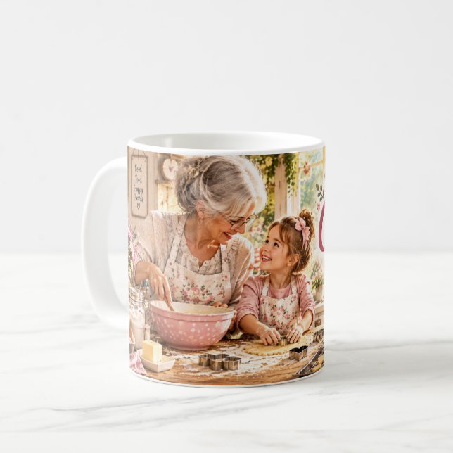 Café Caneca de Presente de Confeitaria da Melhor Avó de (Frente Esquerda)