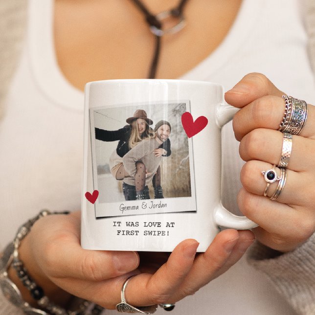 Café Caneca de Presente de Foto com Amor à Primeira Der (Criador carregado)