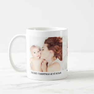 Café Caneca de Presente de Natal com Três Fotos para Ti