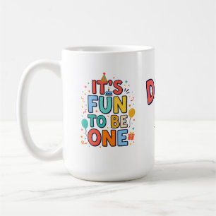 Café Caneca de Presente de Primeiro Aniversário Dada