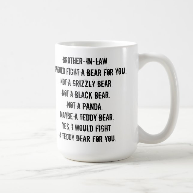 Café Caneca de Presente Engraçada para Cunhado (Direita)