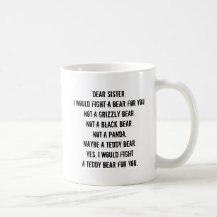 Café Caneca de Presente Engraçado para Irmãs
