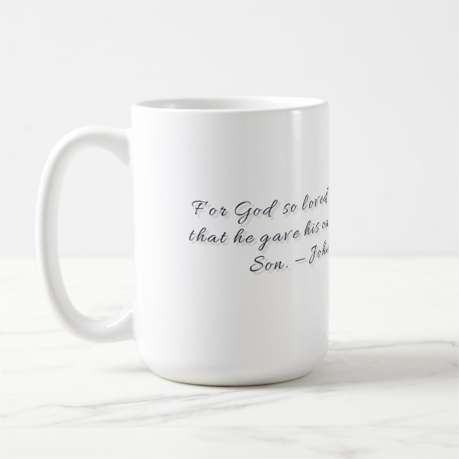 Café Caneca de Presente João 3:16 (Esquerda)