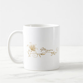 Café Caneca de Presente Lírio Dourado Champanhe Mamãe