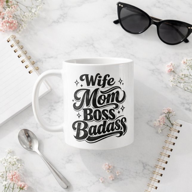 Café Caneca de Presente para Mães Trabalhadoras Esposa  (Criador carregado)