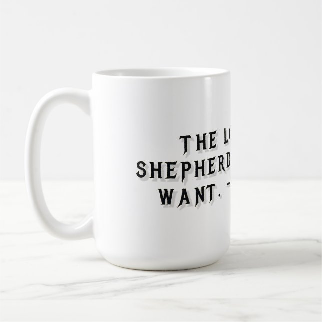 Café Caneca de Presente Salmo 23:1 (Esquerda)