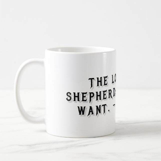Café Caneca de Presente Salmo 23:1 (Esquerda)