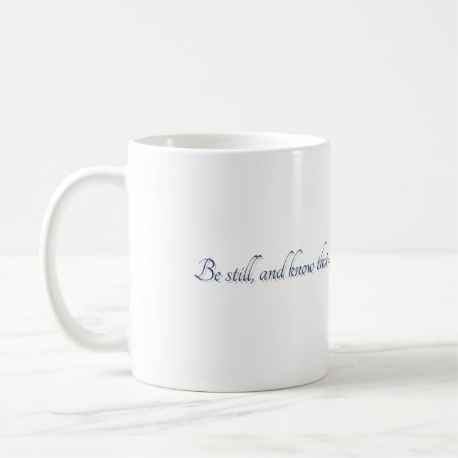 Café Caneca de Presente, Salmo 46:10, (Estilo 2) (Esquerda)