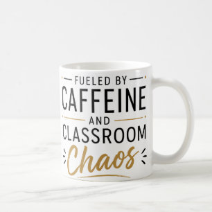Café Caneca de professor alimentada por cafeína e caos