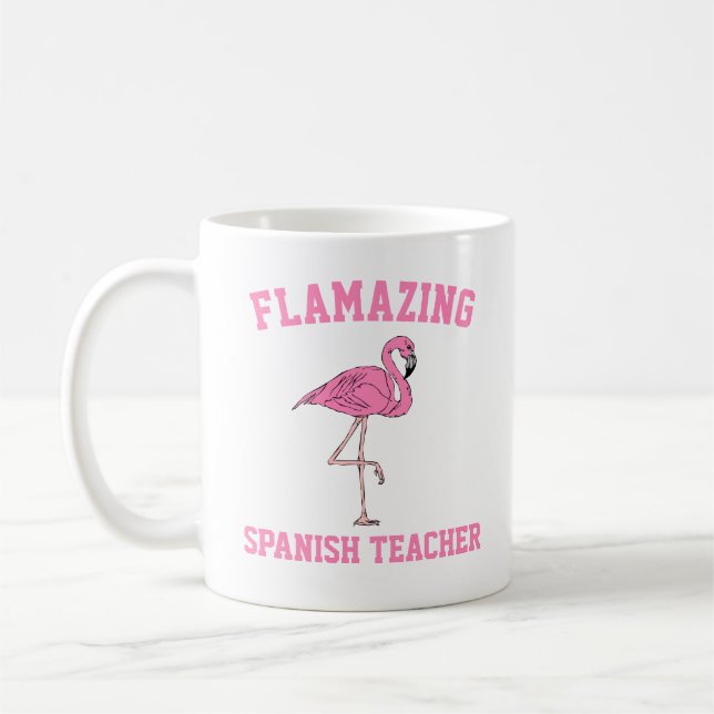 Café Caneca de Professor de Espanhol Flamazing (Esquerda)
