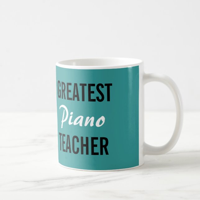 Café Caneca de professor de Piano (Direita)