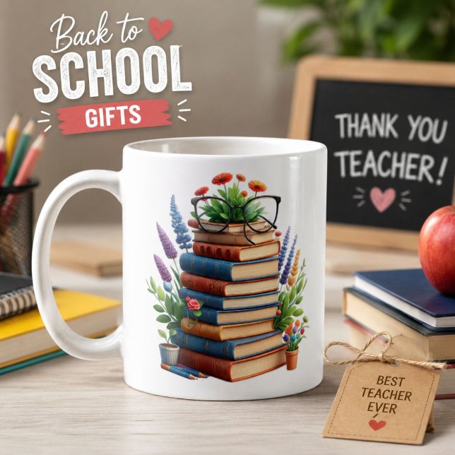 Café Caneca de Professor Volta às Aulas – Presentes Div (Criador carregado)