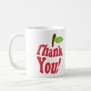 Café Caneca de Professores Tipografia Maçã Vermelha Obr
