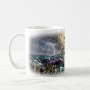 Café Caneca de Proteção Divina Deus Vê Você