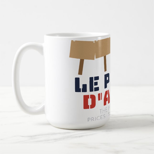 Café Caneca de Protesto Le Peuple d'Abord Pessoas em Pr (Esquerda)